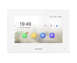 Ekran 7 inç dokunmatik IP iç mekan istasyonu (DS-KH6320-LE1(B)/Beyaz)